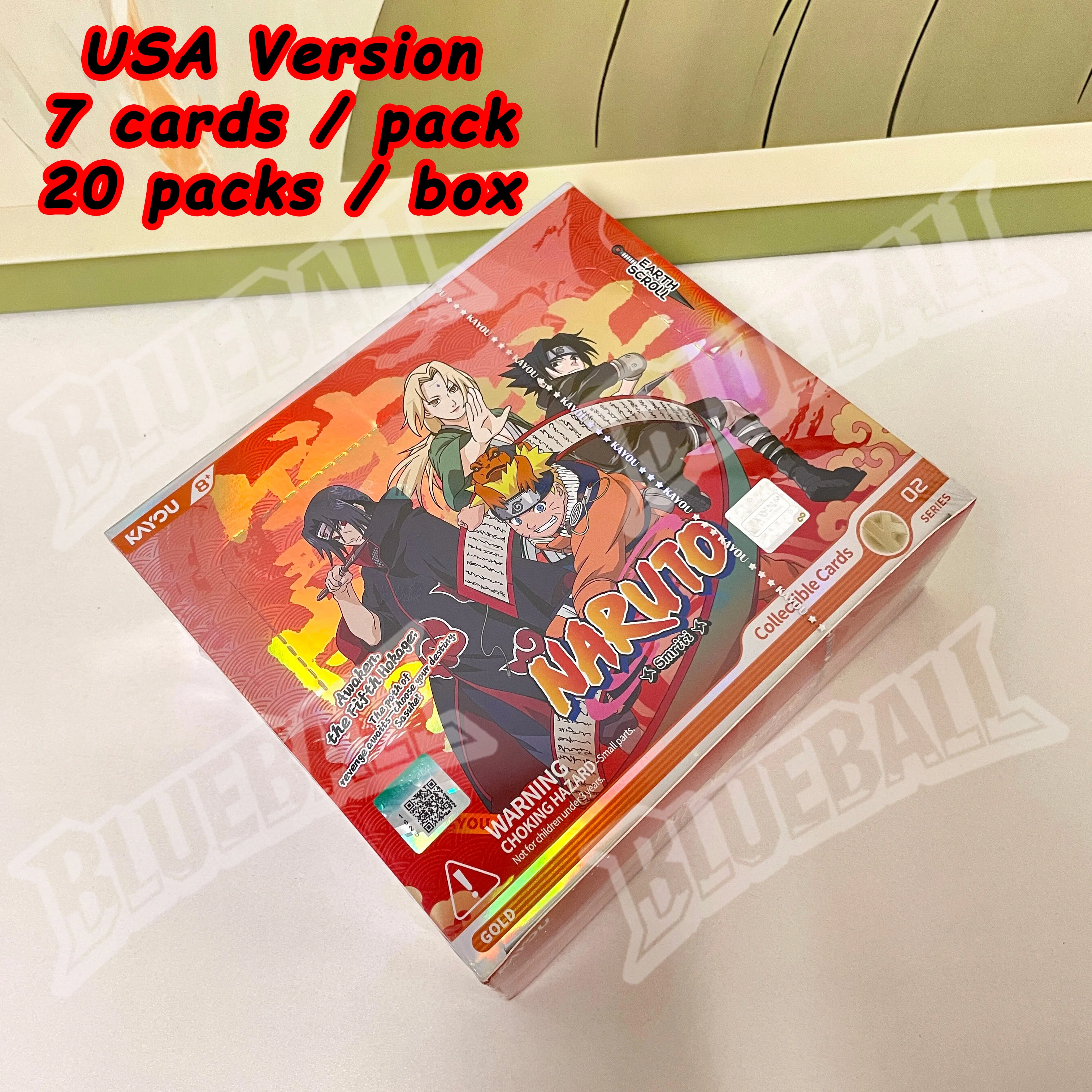 KAYOU Naruto Cards English TCG Blind Box 1 Pack