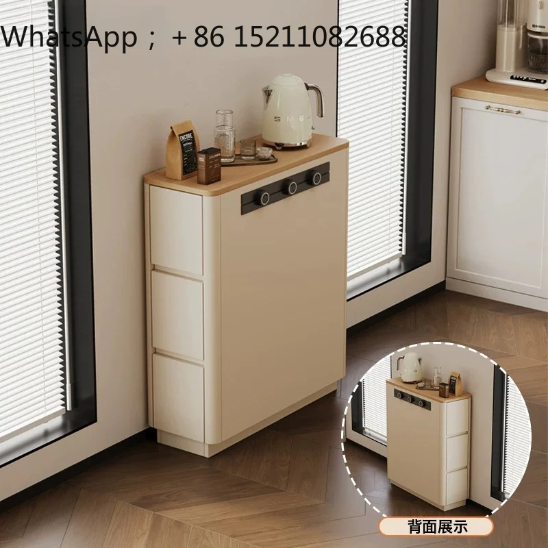SCY island cabinet single cabinet household small size narrow storage cabinet movable single cooking side table