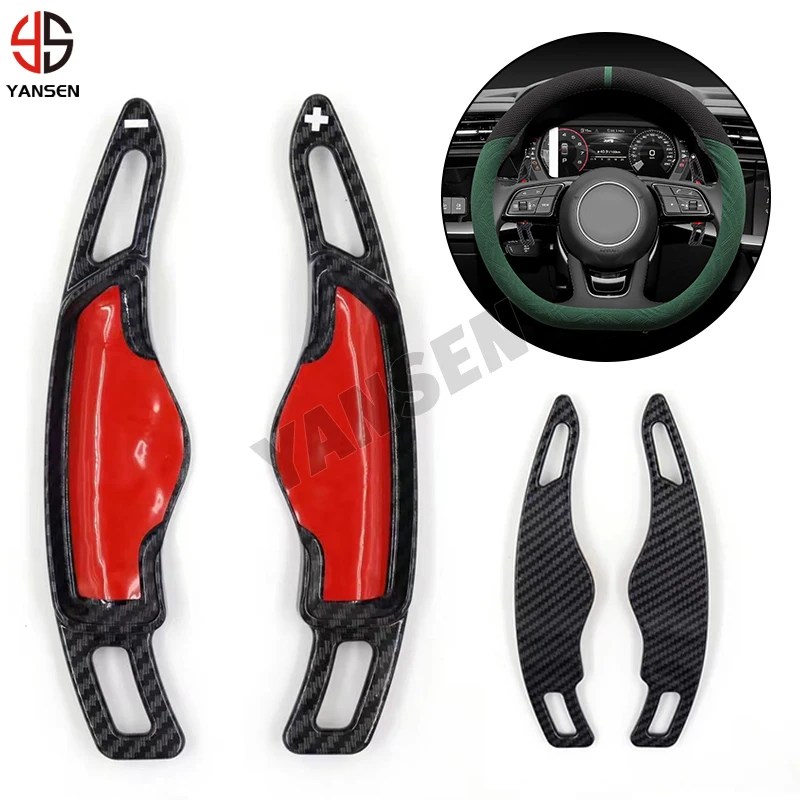 

For Hyundai Elantra Custo Tucson L Mistra Sonata 10th Gen Carbon Fiber Pattern ABS Shift Paddle Shifter Extension DSG Sticker