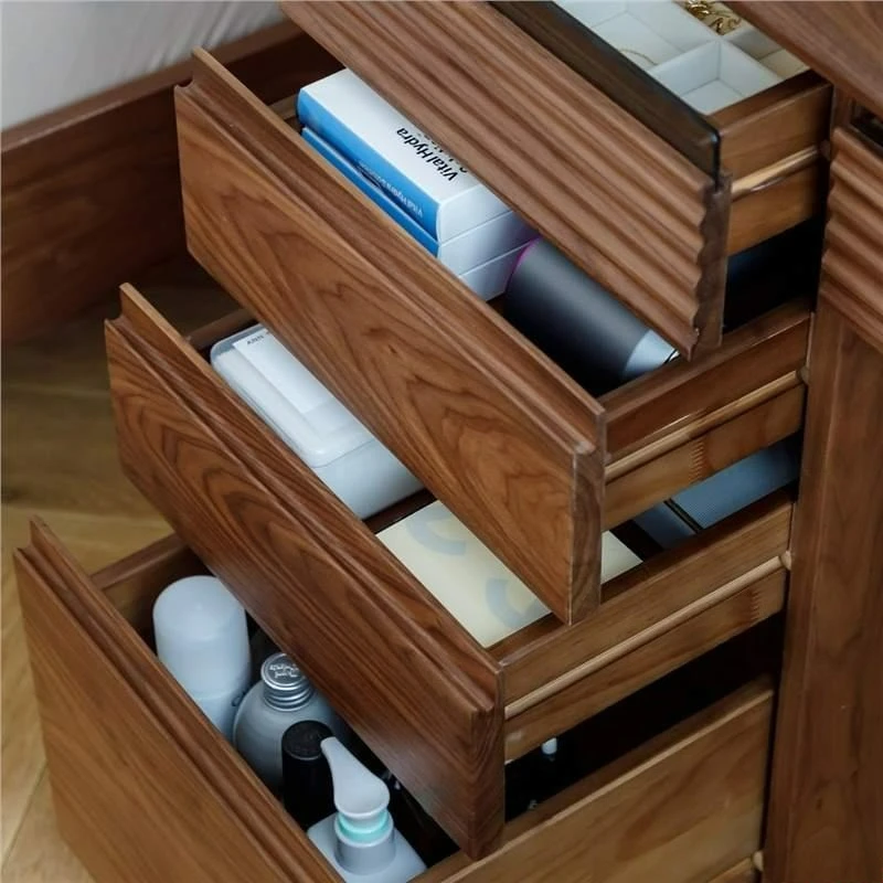 Nordic simple all-solid wood makeup table