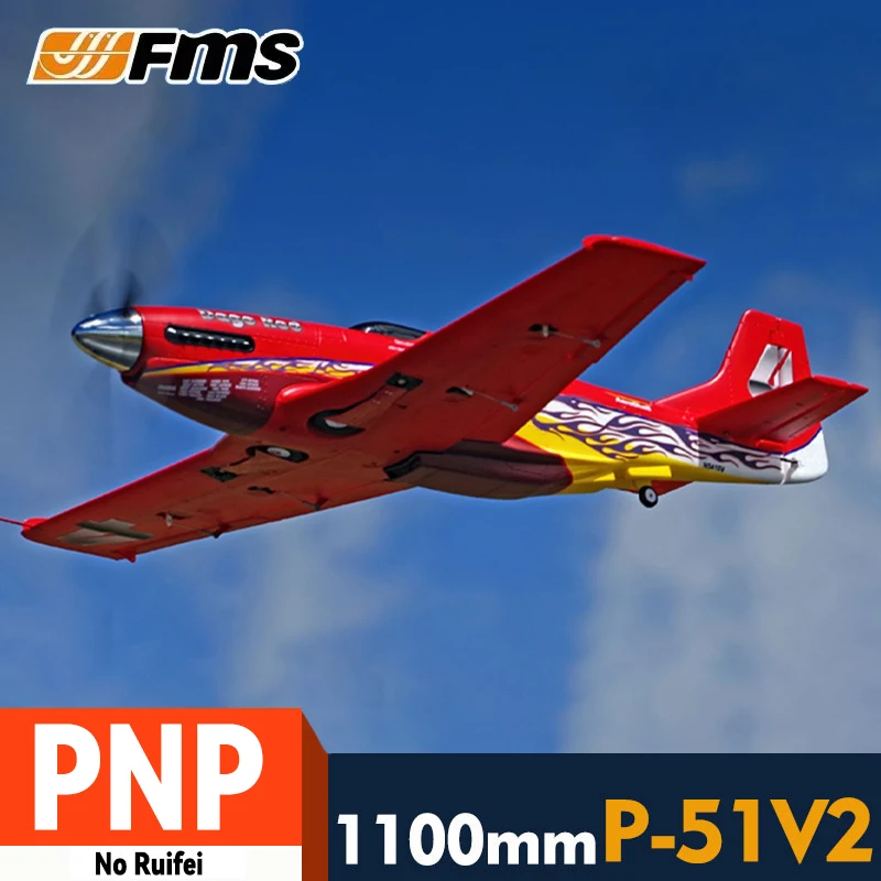 

FMS 1100mm Sport P51 Mustang RC electric racing machine foam assembled fixed wing aircraft Remote control adult boy toy