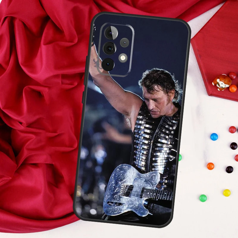 Johnny Hallyday Music Case For Samsung Galaxy A54 A34 A14 A51 A71 A12 A22 A32 A52 A13 A23 A33 A53 A73 Coque