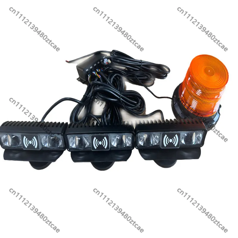 Red Linear Arc LED Boundary Warning Light Forklift Infrared Safety Width Limit Area Outline Lamp
