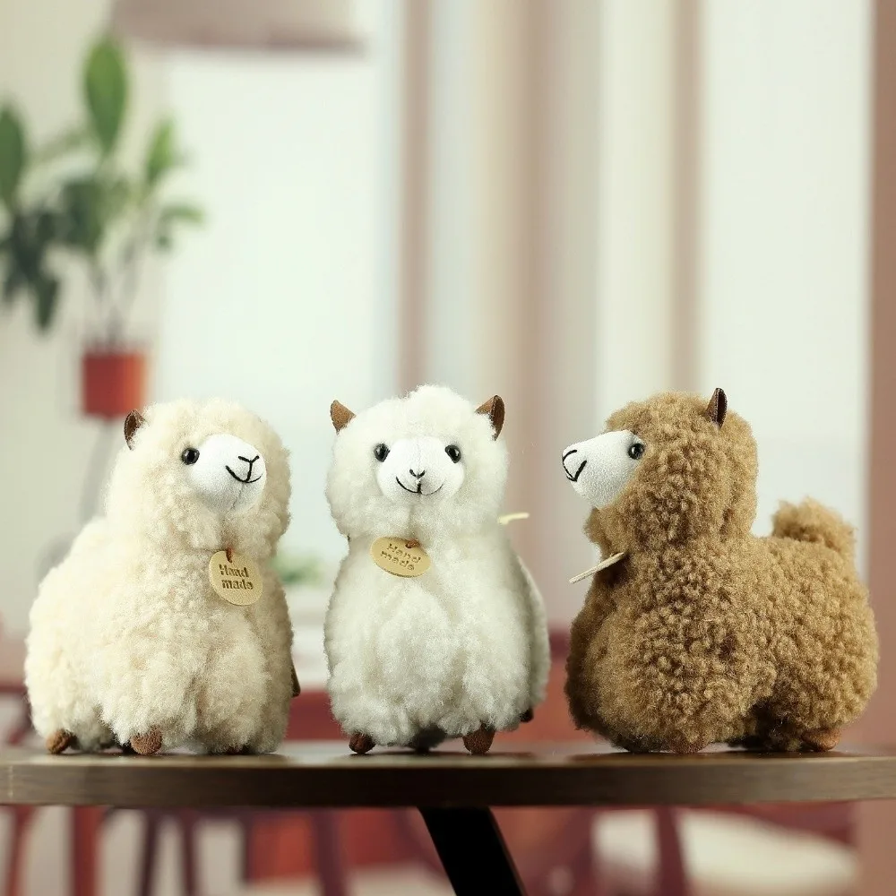 Curly Lovely Little Cartoon Animals Stuffed Animal Grabbing Alpaca Holiday Gift
