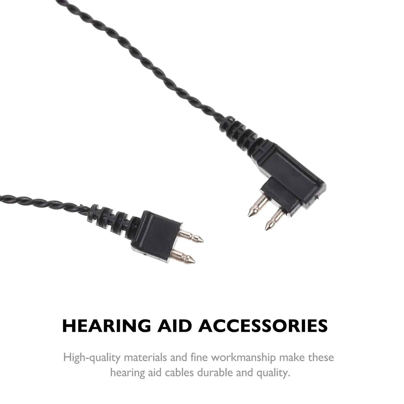 

2Pcs Copper Aluminum Cables Durable Reliable Stable for Pocket Aids Accessories Wire Earphone Health Care