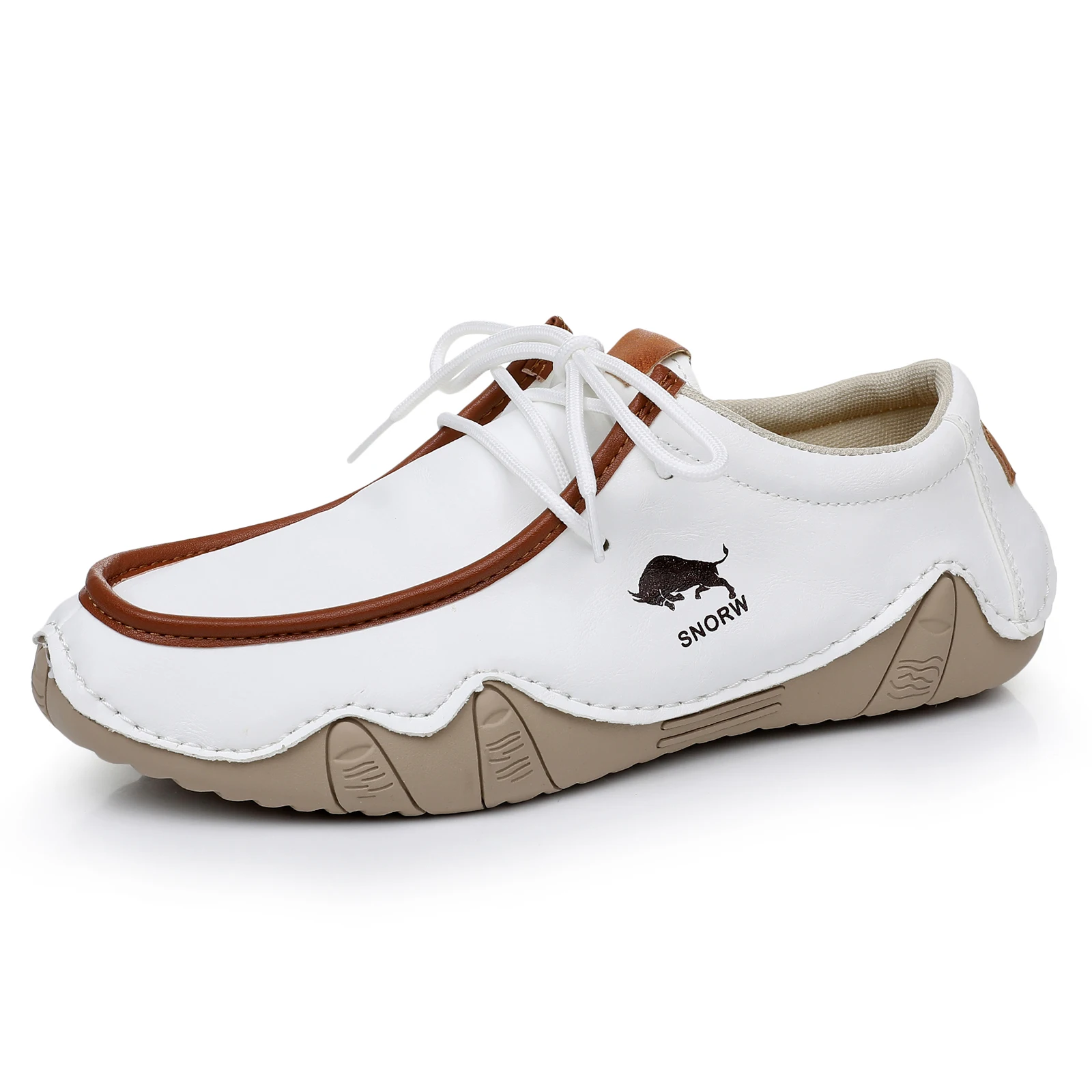 

Модная мужская обувь, лоферы на мягкой подошве, удобные повседневные прогулочные дышащие спортивные теннисные кроссовки для вождения на открытом воздухе, коричневые