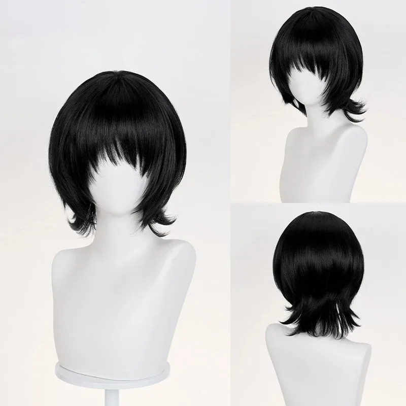 

CyAnime Takopi's Original Sin Shizuka Kuze Косплей Парик Короткие Черные Волосы Kuze Shizuka Для Хэллоуина Взрослых Женщин Мужчин Опора