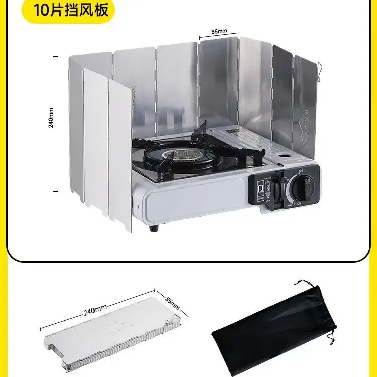 

Ultra-light Folding Aluminum Alloy Field Stove Windproof Burner Cassette Stove Windproof Picnic Board Dew Camping