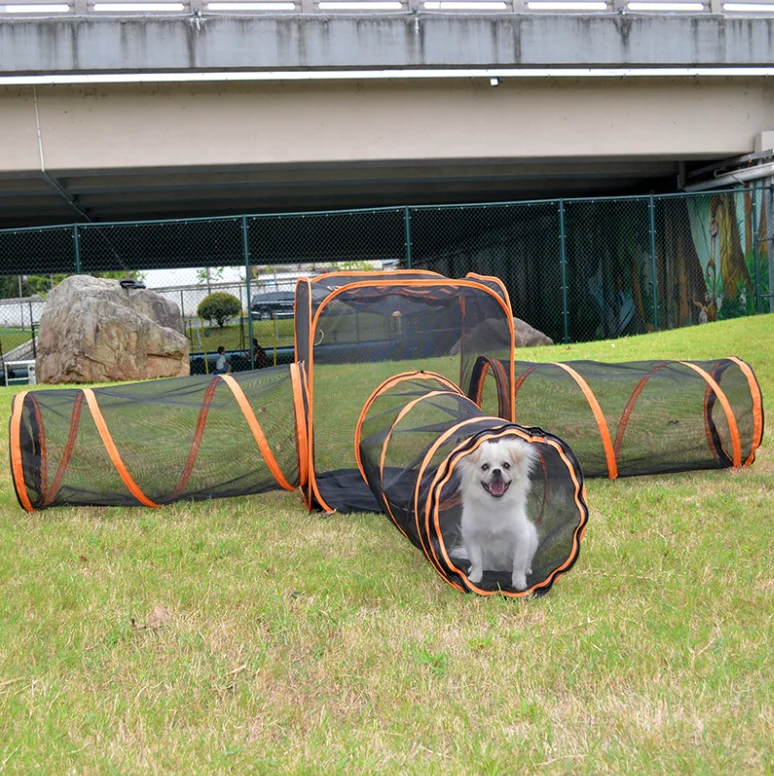 New Pet Splicing Tunnel Toys Portable Cat Cage Combination Set