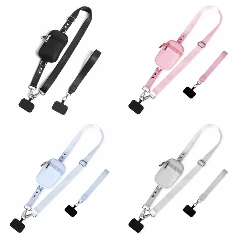 

Detachable Phone Lanyard Wallet Dual-Purpose Wrist Strap Crossbody Phone Strap Nylon Adjustable Mobile Phone Lanyard