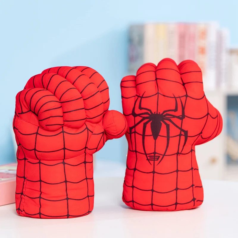 Cartoon Pattern Printed Large Boxing Gloves Halloween Cosplay Green Giant Hulk Spider Fist Game Props Anime Action Figure Gifts - view 4