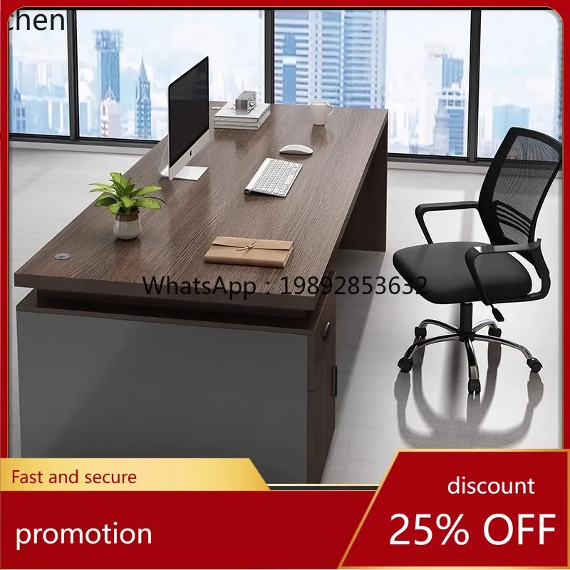 ZML Office Desk Office Desk and Chair Set Simple Modern Employee  Single and Double Computer Workbench
