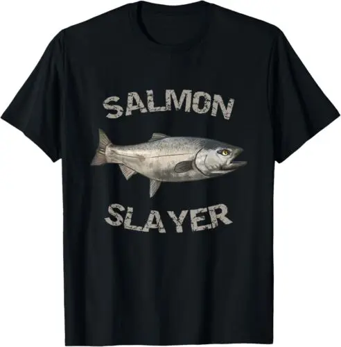 NEW LIMITED Salmon Slayer Salmon Fishing T-Shirt