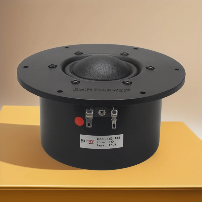 1PC HIFIDIY M5-145 hifi 5 인치 순수 미드 레인지 스피커 유닛 실크 멤브레인 8OHM 160W 홈 필름 트레블 라우드 스피커