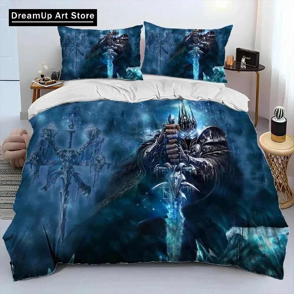 3D Print Game World Warcraft WOW Bedding Set Boys Girls Twin Queen King Size Duvet Cover Pillowcase Bed boys Adult Bedroom