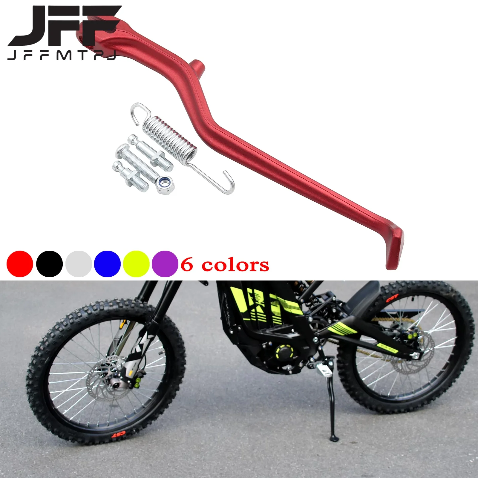 Electric Bike Motorcycle Parking Rack Assembly Side Stand Footrest Bracket For Surron Sur-Ron Light Bee & Light Bee X Universal