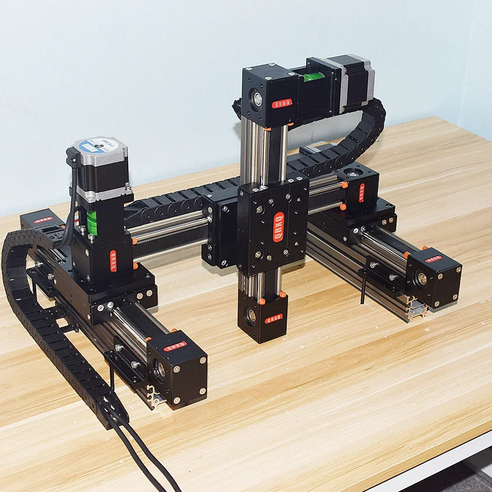 

QRXQ RXP45 XYZ-L Gantry High Speed Low Noise Guide Double Rail Belt Drive Precision CNC Linear Actuator Linear Guide