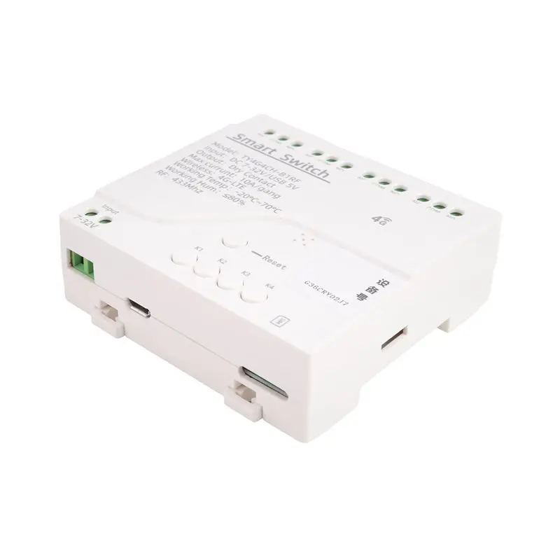 A13E-Tuya Smart Switch 4G LTE Relay With RF 433Mhz Smart GSM Switch APP Wireless Control 4G 4CH Remove Controller
