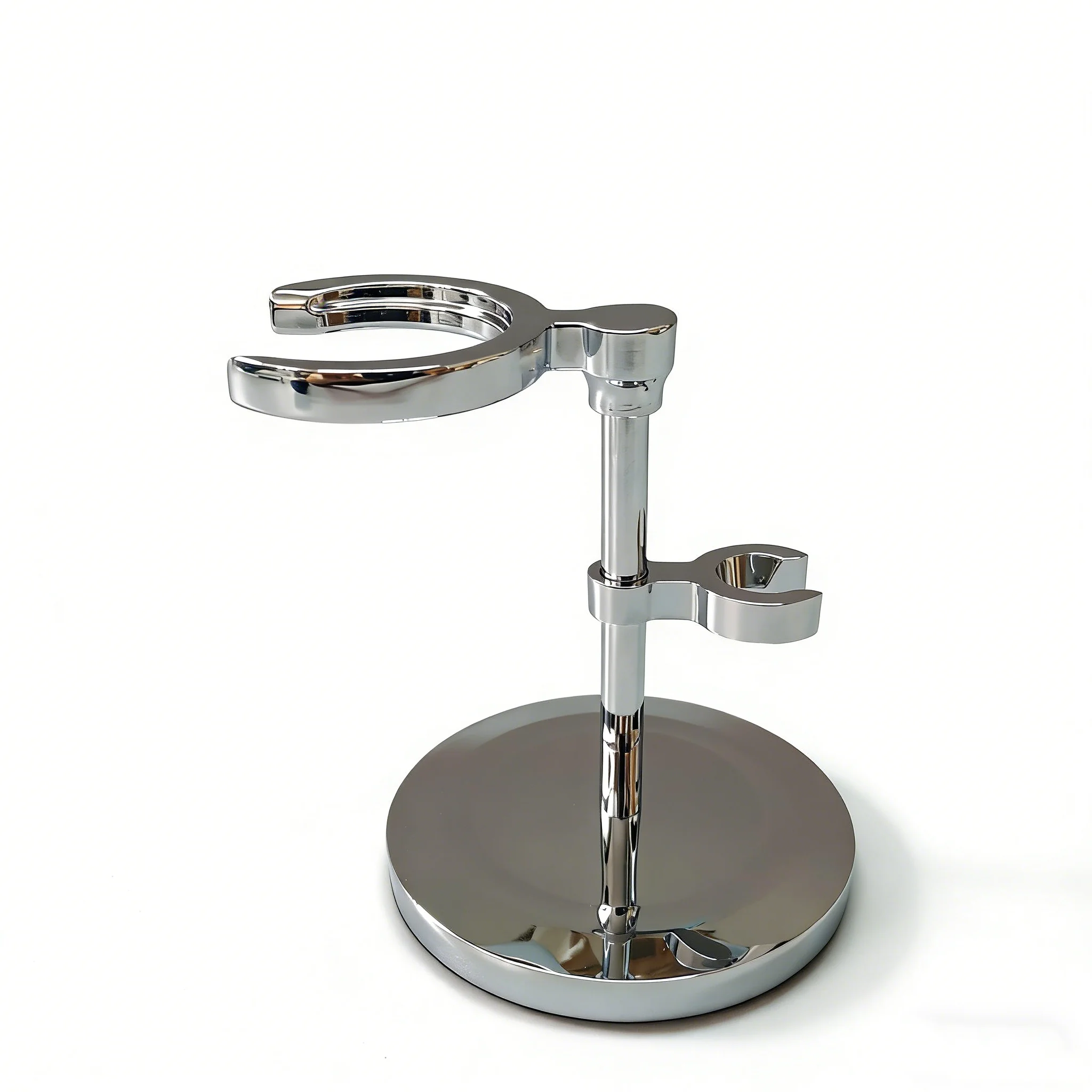 DiShi Mini zinc alloy safety razor and shaving brush stand holder