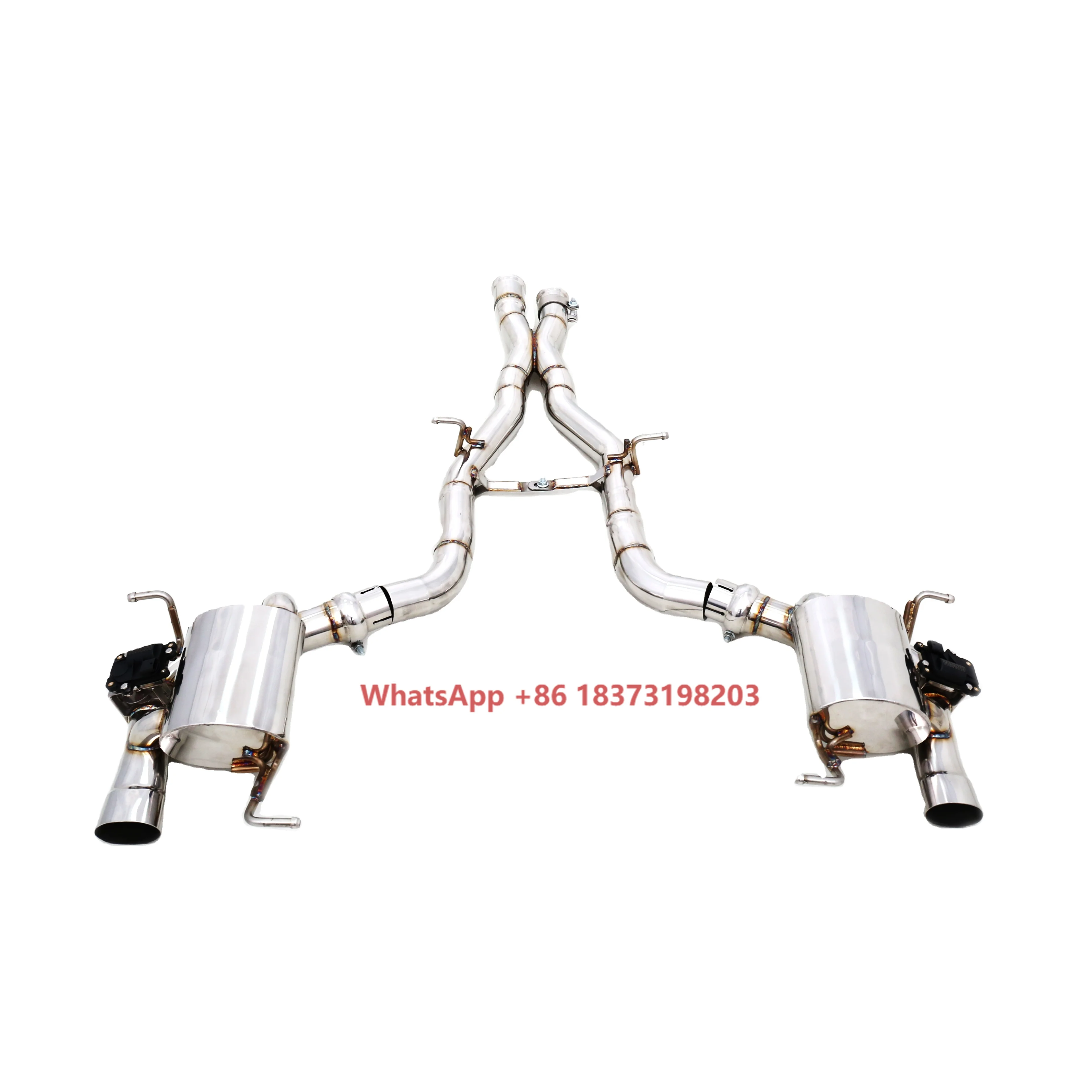Professional 304 Stainless Steel Valvetronic Cat-Back Exhaust System for SLC43 AMG R172 3.0T