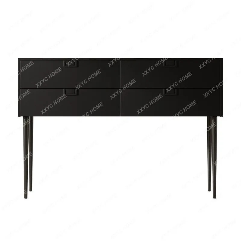 AA light luxury solid wood porch cabinet simple entry against the wall dining side cabinet aisle ancient style