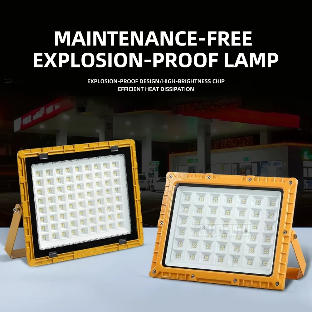Outdoor Explosion-Proof LED Floodlight 50W 100W 200W 300W - Durable Safety Lighting for Hazardous Locations