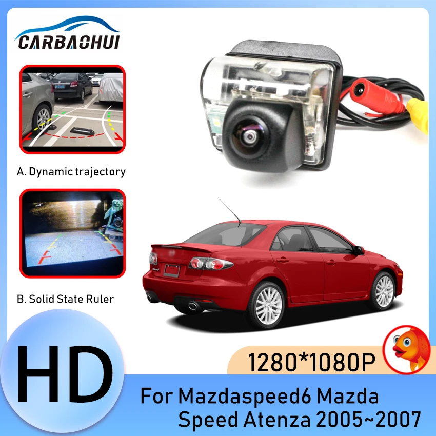 

HD 170 ° Fisheye Lens Starlight Night Vision Car Rear View Reverse Backup Camera For Mazdaspeed6 Mazda Speed Atenza 2005~2007