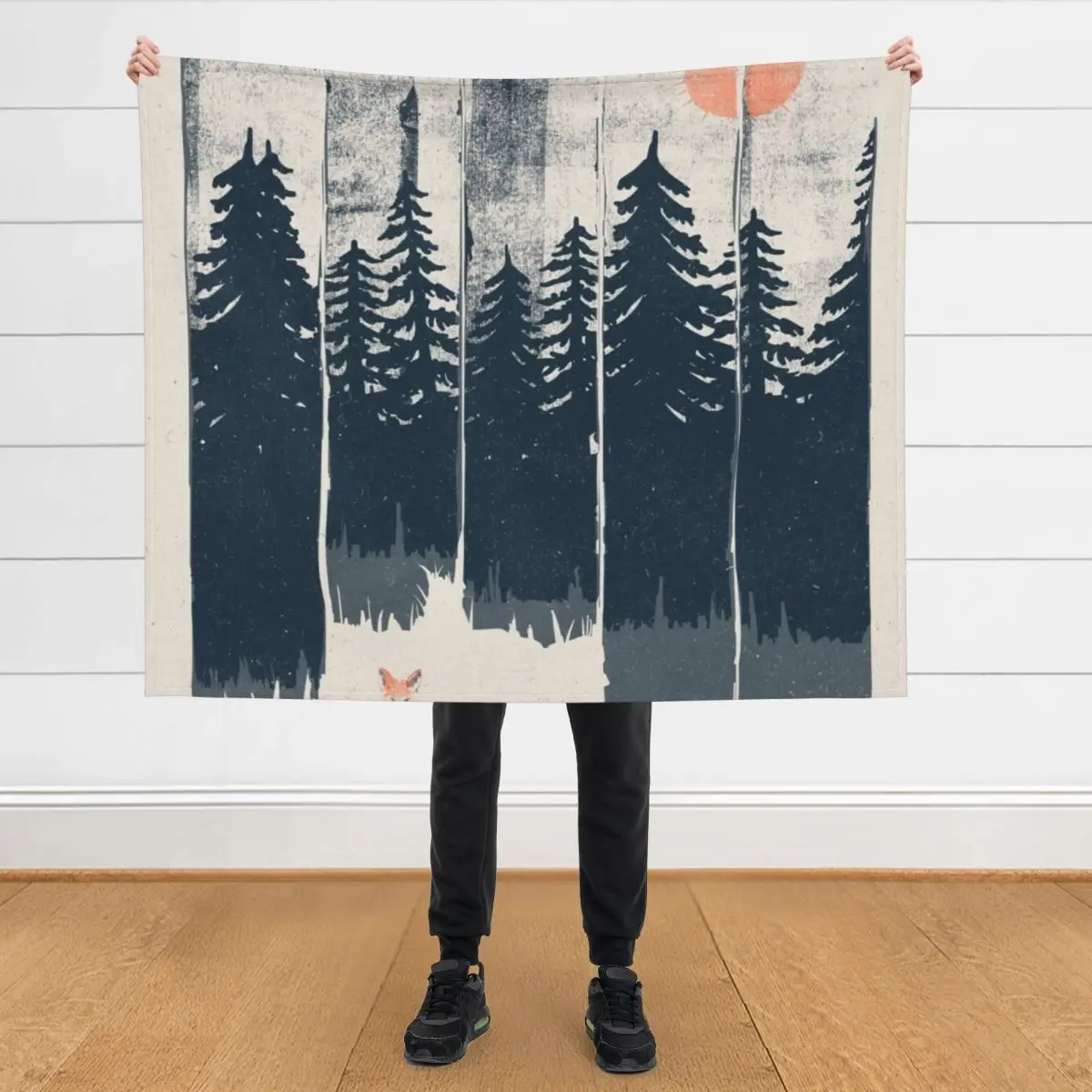 

A Fox in the Wild... Throw Blanket Single Decoratives decorative Blankets