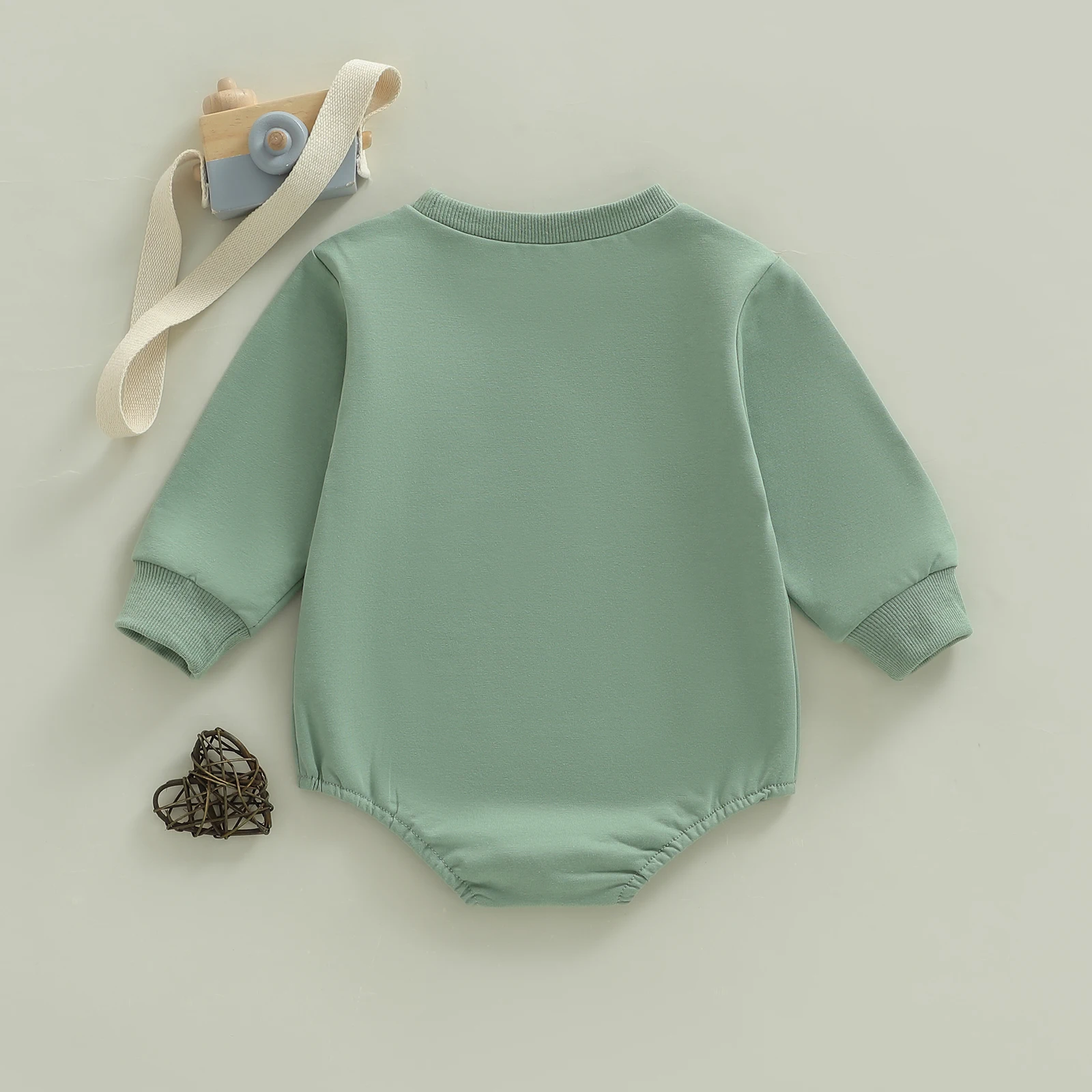 

Осенние комбинезоны для новорожденных мальчиков и девочек, новые модные милые осенние комбинезоны с длинными рукавами и круглым вырезом с принтом динозавра