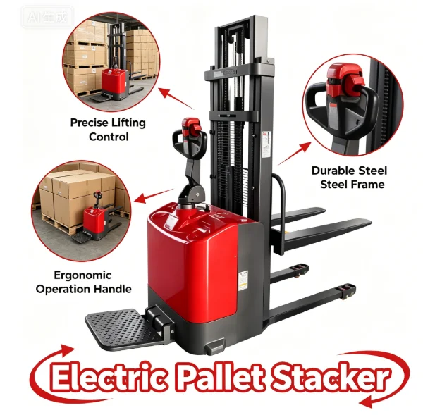 

Новый индивидуальный электрический штабелер на 3 тонны, вилочный погрузчик с аккумулятором, грузоподъемность 1000-2000 кг, для подъема паллет, с функцией ходьбы по 2000 м