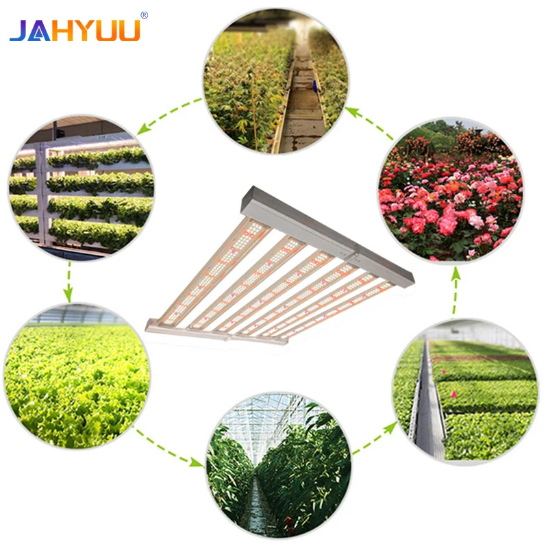 Best Selling Product 320W 6 Bar Led Hydroponic Plant Growth Supplement Light Dimmable Full Spectrum Led Grow Light//