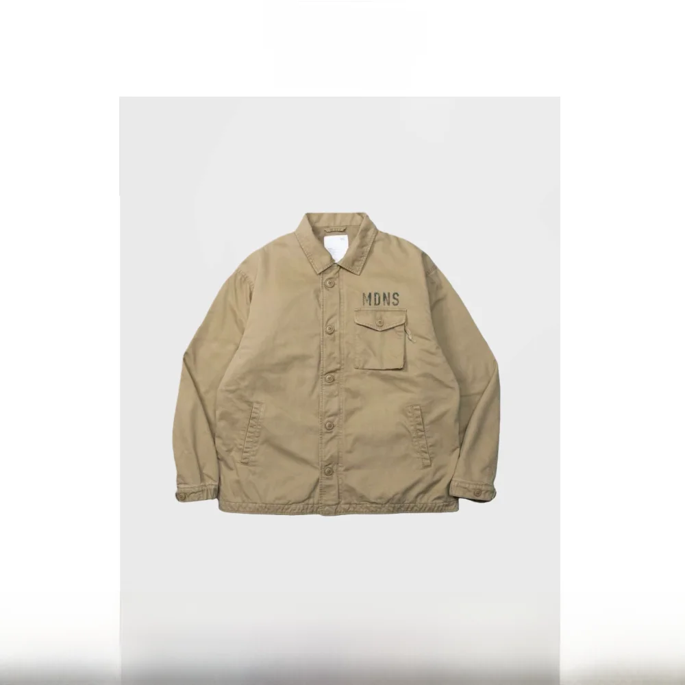 

Японская рабочая одежда: утепленная куртка с карманами MADN Brand, молодежная модная хлопковая куртка с длинными рукавами для мужчин, зимняя.