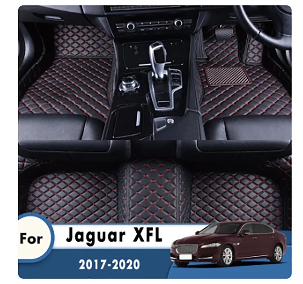 Car Floor Mats For Jaguar XFL 2017 2018 2019 2020 Carpets Custom Auto Heel Pad Interior Foot Pads Automobiles Waterproof