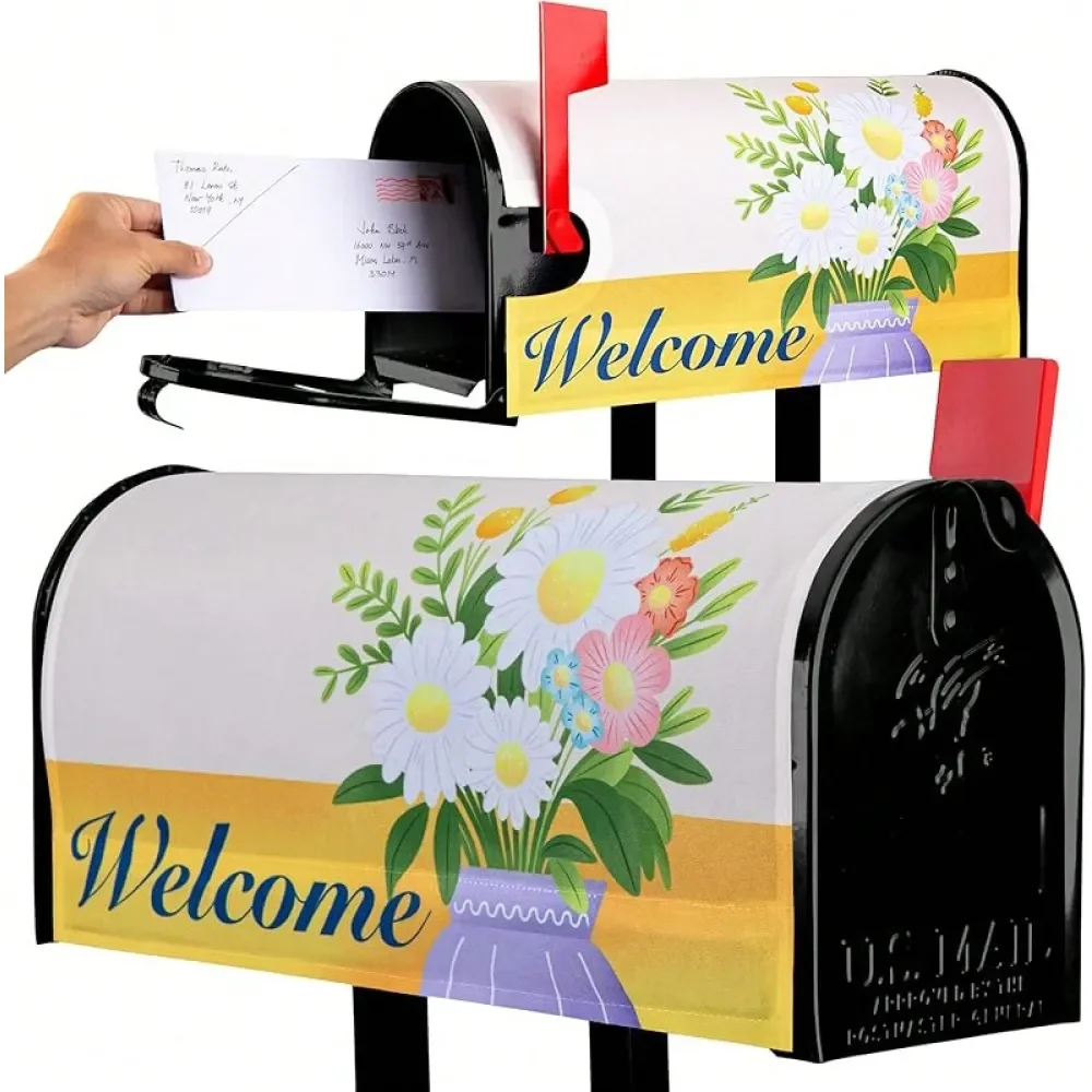 

Magnetic Mailbox Cover Durable Stylish Patriotic Mailbox Covers Size 18 X 21 Inch American Design Easy To Install Resistant Wit
