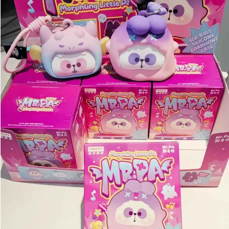 

Genuine Mr.Pa Morphling Little Pa Headphone Bag Blind Box Cute Doll Panda Silicone Earphone Case Mystery Box Toys Holiday Gift