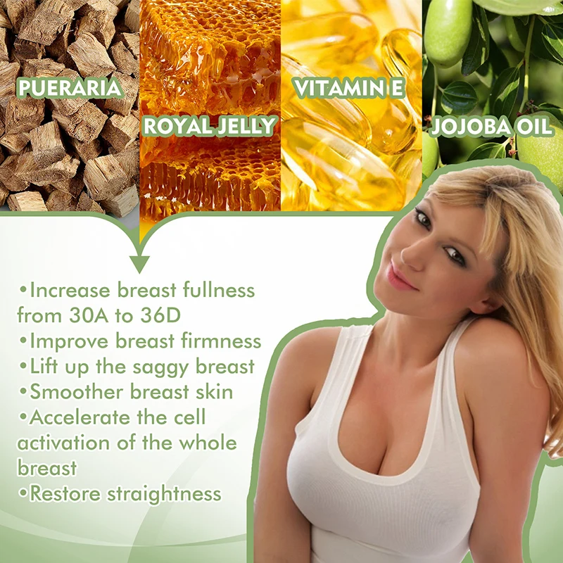 Natural Breast Growth Enlargement Cream Breast Oil Massage Plump Growth Cream Women Body Care Product Sexy Chest Lift Firm Care