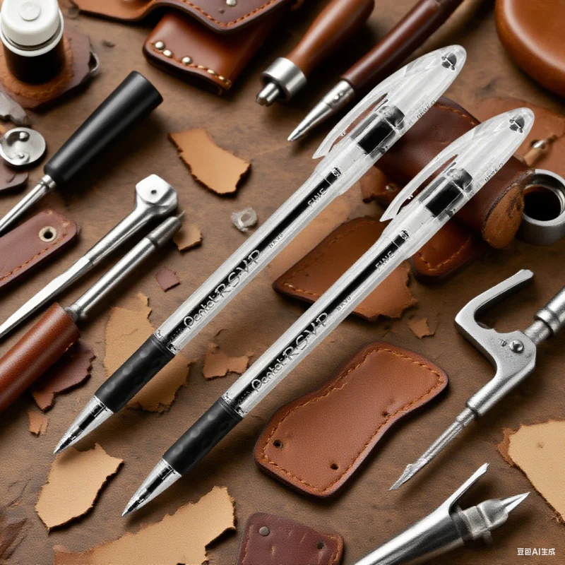 ปากกาลูกลื่นปลายละเอียด 0.7 มม. เขียนลื่น - 2 พร้อมหมึกสีดำเข้ม