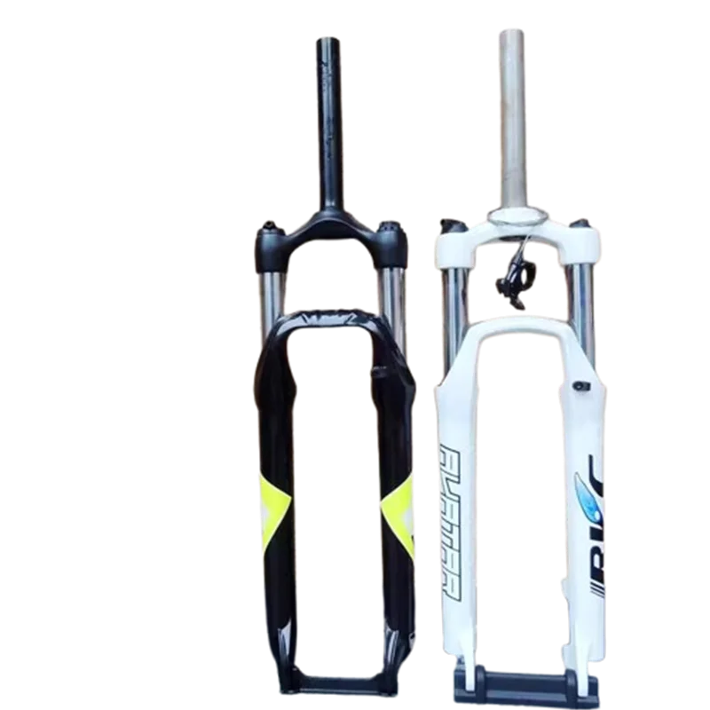 

26-Inch Mountain Bike Aluminum Alloy Shock Absorber Front Fork Wire-Controlled locking Disc Brake A Seat 28.6Mm Straight Pipe