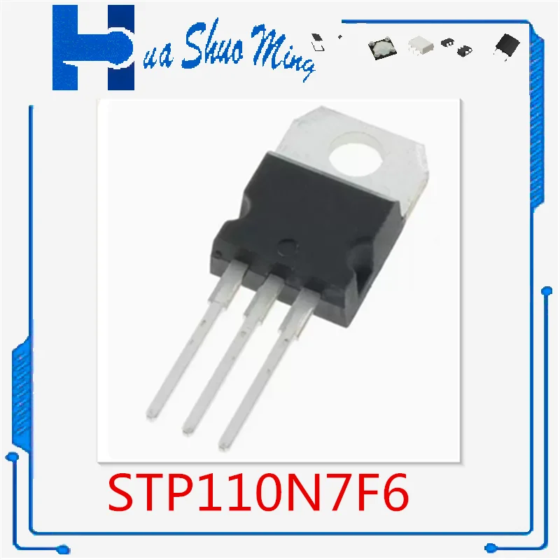 10Pcs/Lot STP110N7F6 110N7F6 110N7FG TO-220 TPS61222DCKT SOT23-6