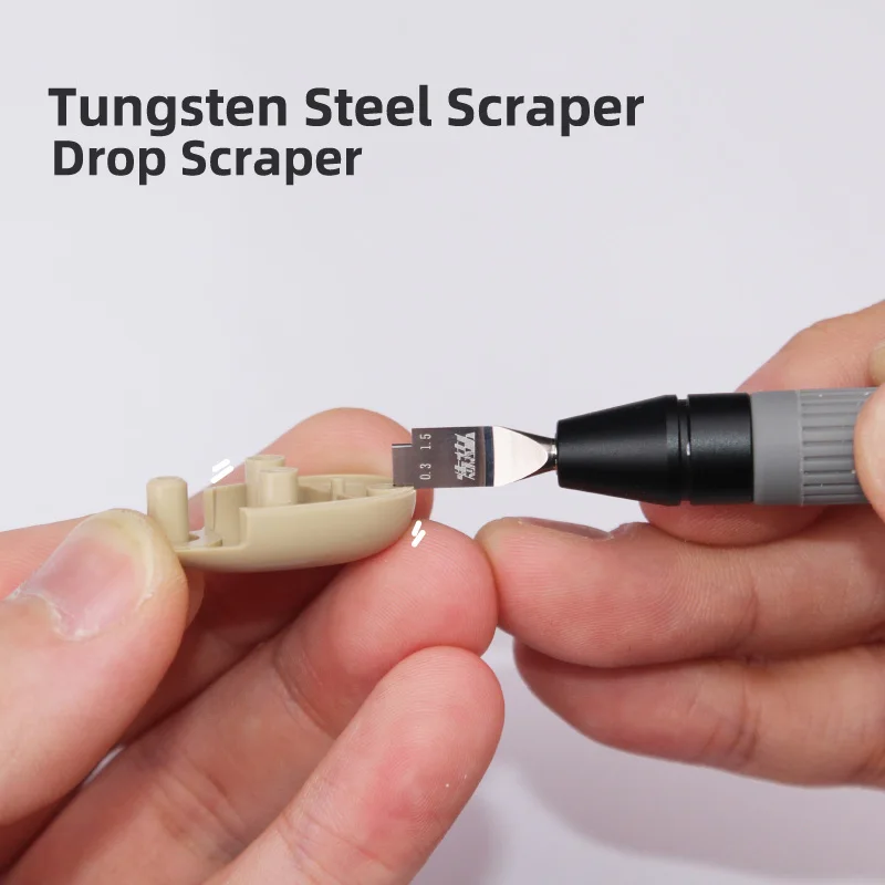 

Modeling Tools Double-sided tungsten steel scraper Drop Scraper Splice Seam Production Tool For Gundam Military Model DIY Making