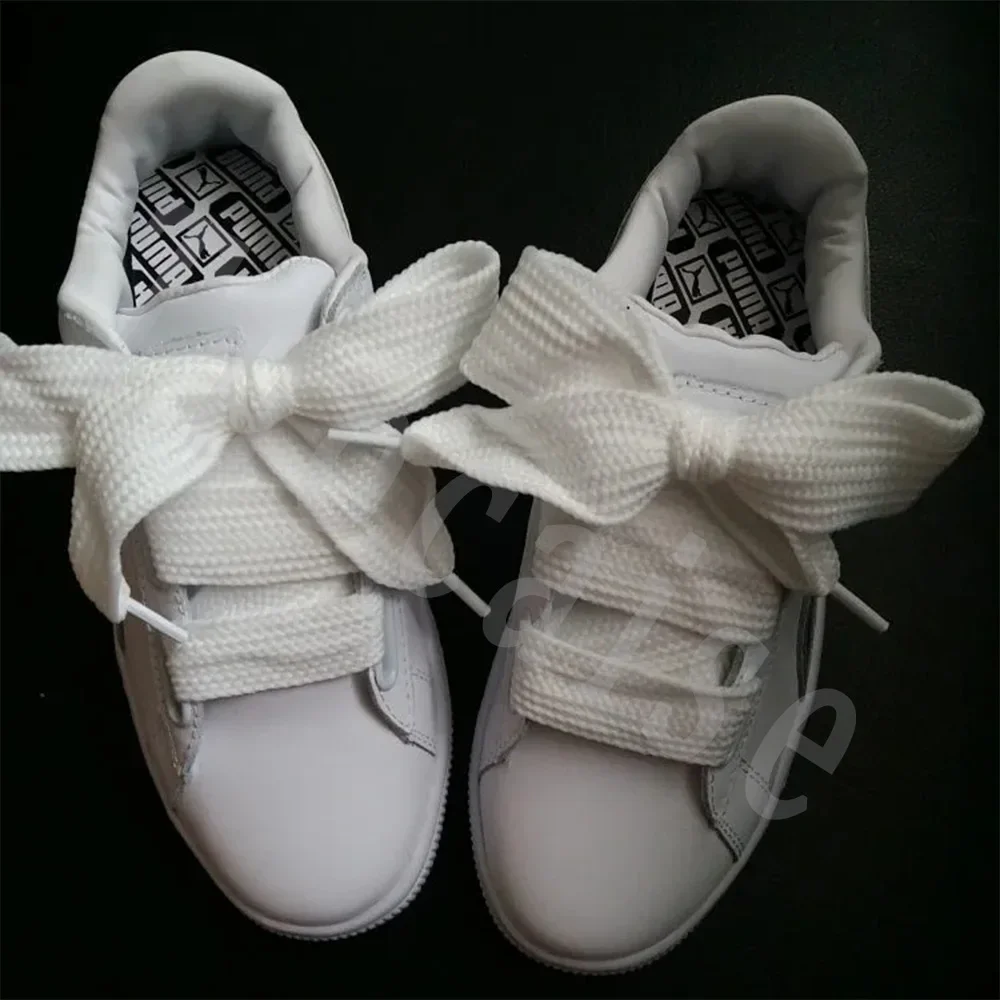 1 Pair High Quality Soft Laces 20mm Wide Thickened Flat Hollow Colored Board Shoes Canvas Shoes For Sneakers Sports Shoe Laces image 4
