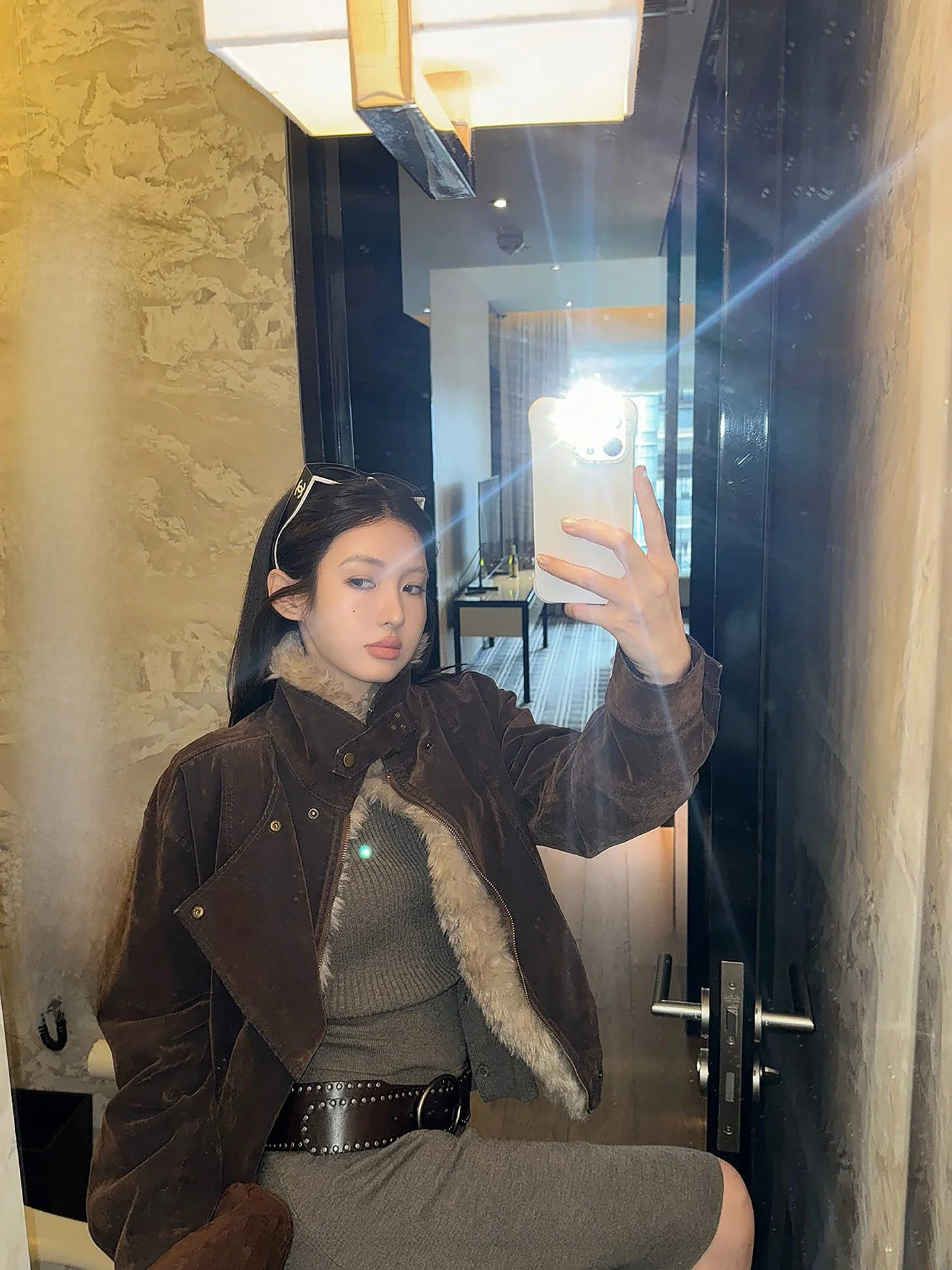 

Женская утепленная хлопковая куртка Ningi с воротником-стойкой, длинными рукавами, теплая, повседневная, для фигуры типа «груша»