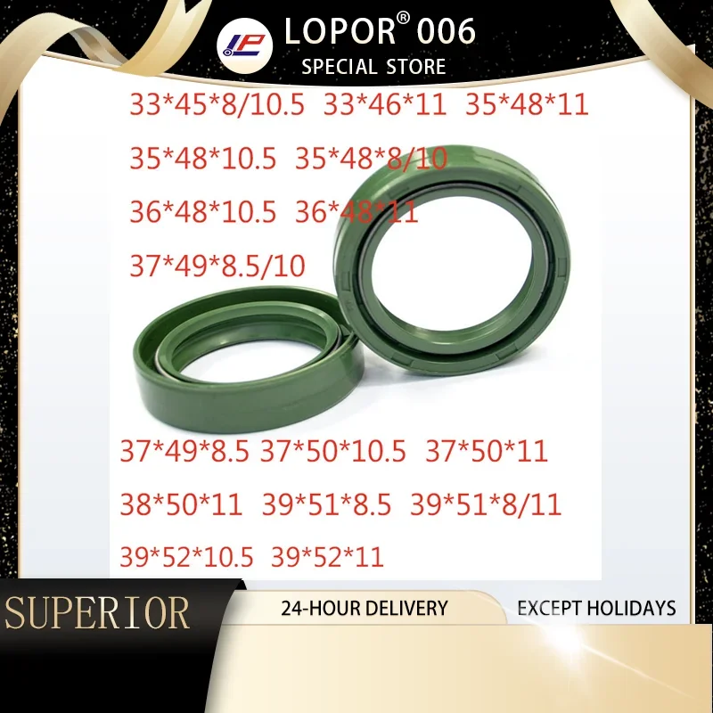 Motorbike Oil Seal Absorbing Front Fork Shock Absorbing Ring 33x45x8/10.5 33x46x11 35x48x10.5 35x48x11 35x48x8/10 36x48x10.5