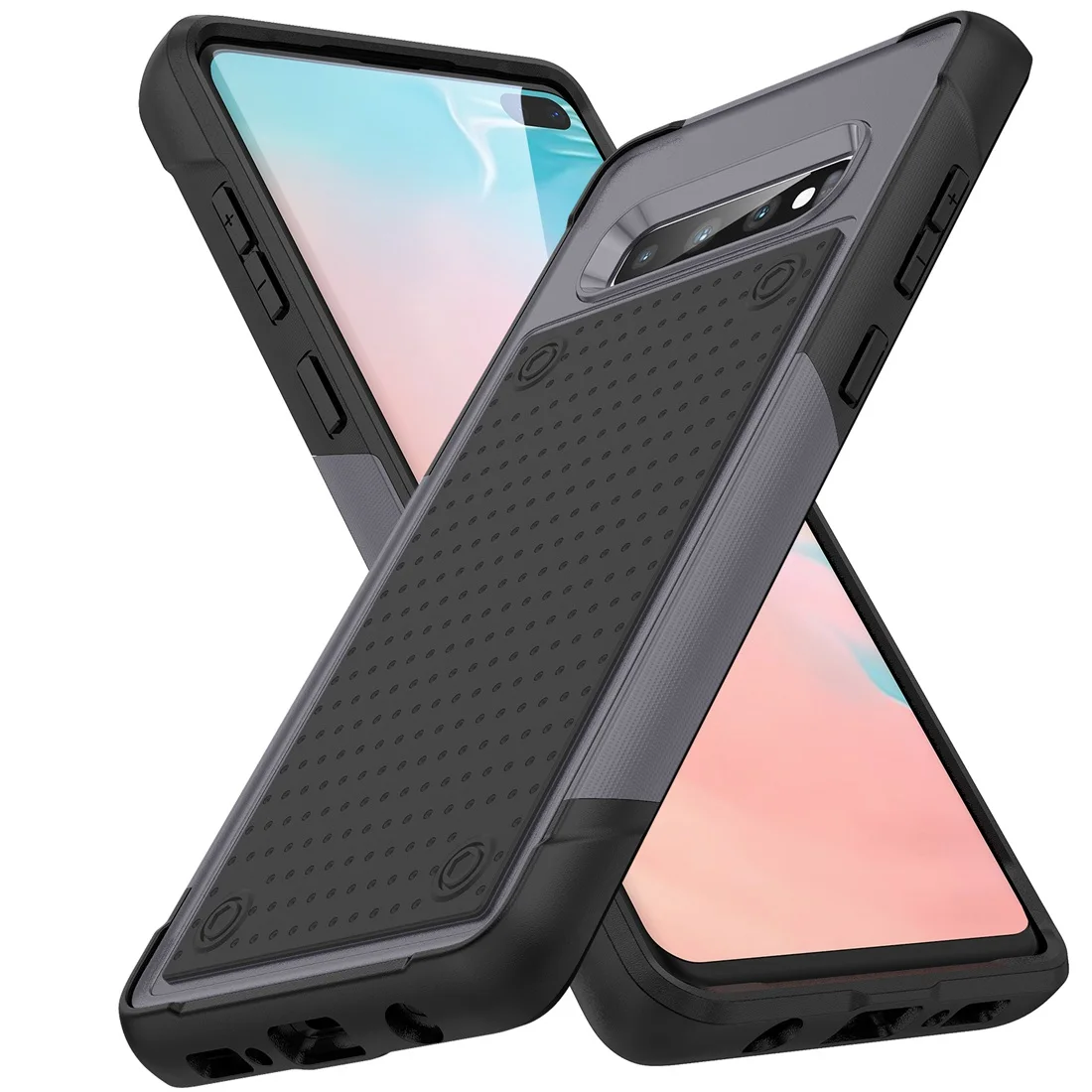 Galaxy S10+ Plus Phone Case, Shockproof Stylish Durable Sturdy Slim Protective Kickstand Case For Samsung Galaxy S10