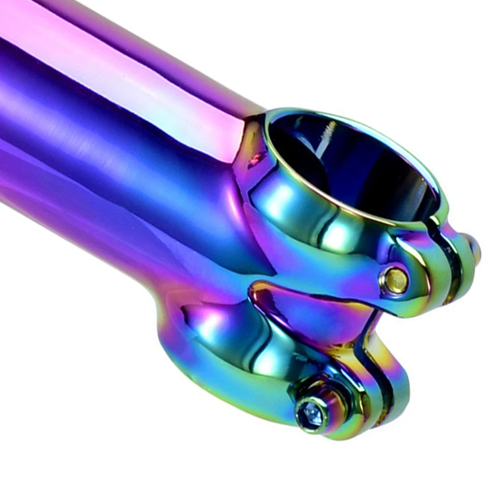 جودة الجبلية الملونة الجذعية الطريق الجبلية دراجة الجذعية 7 درجة Steerer 31.8 مللي متر دراجة المقود قوس قزح الجذعية #5