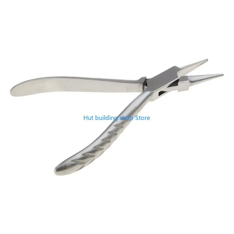 

T21C Professional Stainless Steel Flat Nylon Jaw Pliers Jewelry DIY Prevent Injury