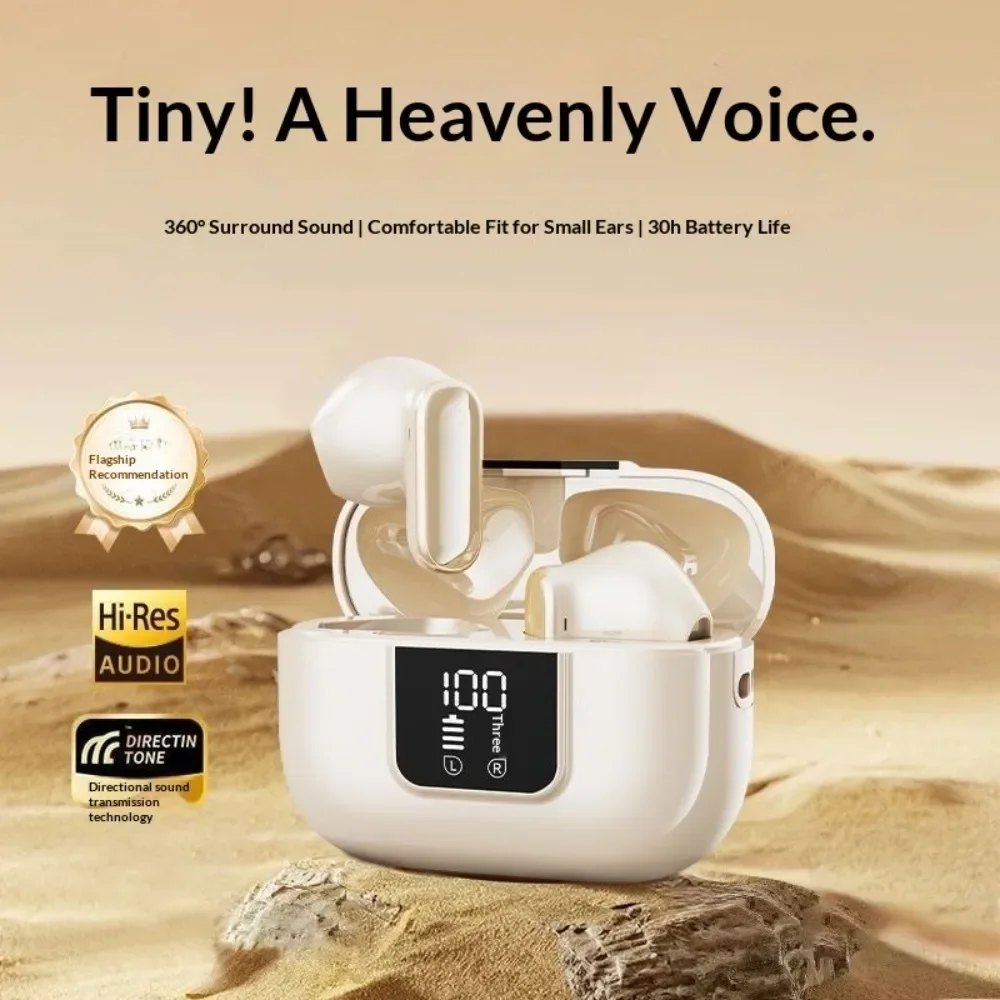 Bluetooth Headphones Leisure Sleep ENC LED Ultra-Long Battery Life Non-In-Ear Imperceptible Wearing Stereo Sound Lightweight Hig