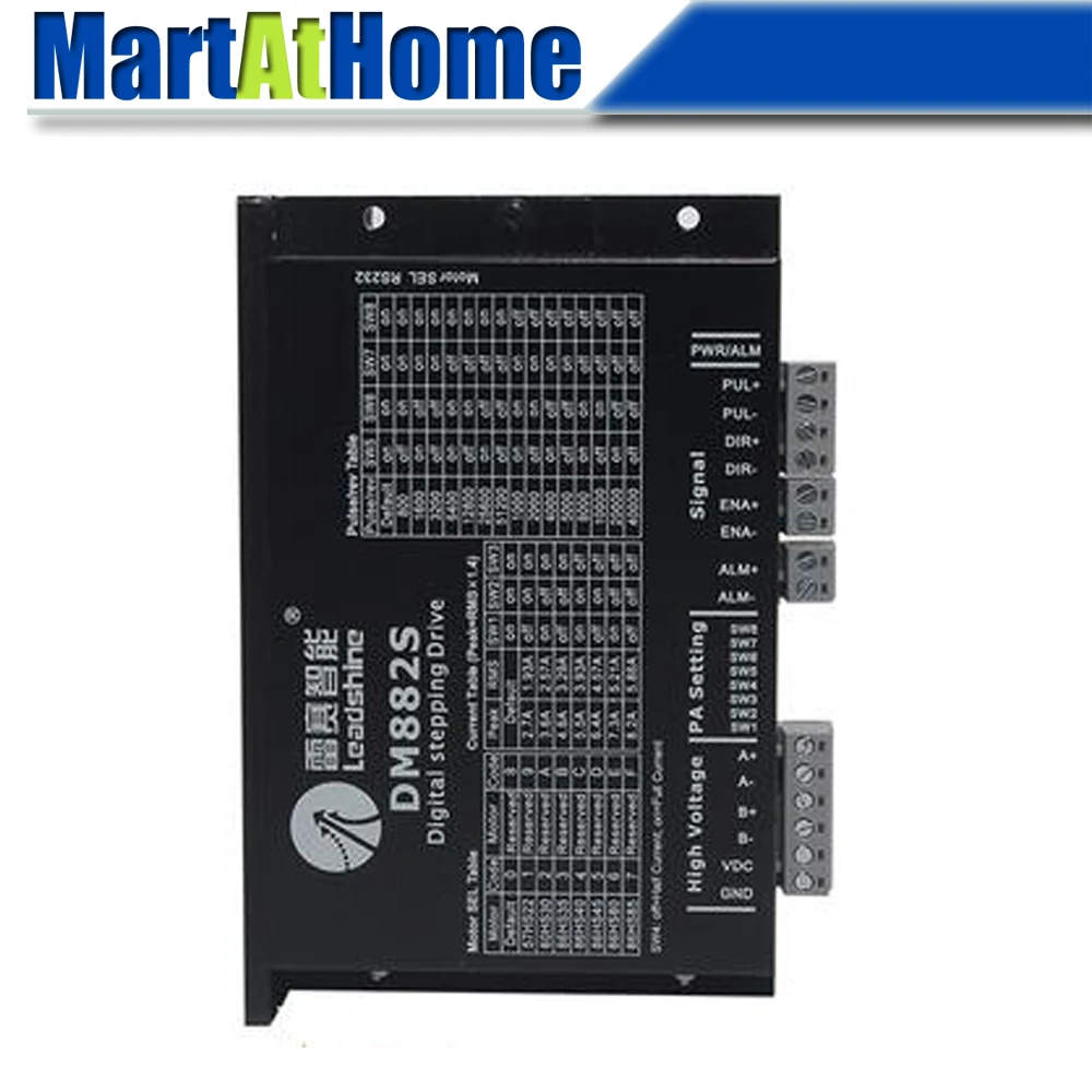 

Leadshine DM882S 2-phase Digital Stepper Driver 24~80VDC 2.1~8.2A 200 KHz Match 2-Phase 4-Phase NEMA 23 24 32 42 Stepper Motor