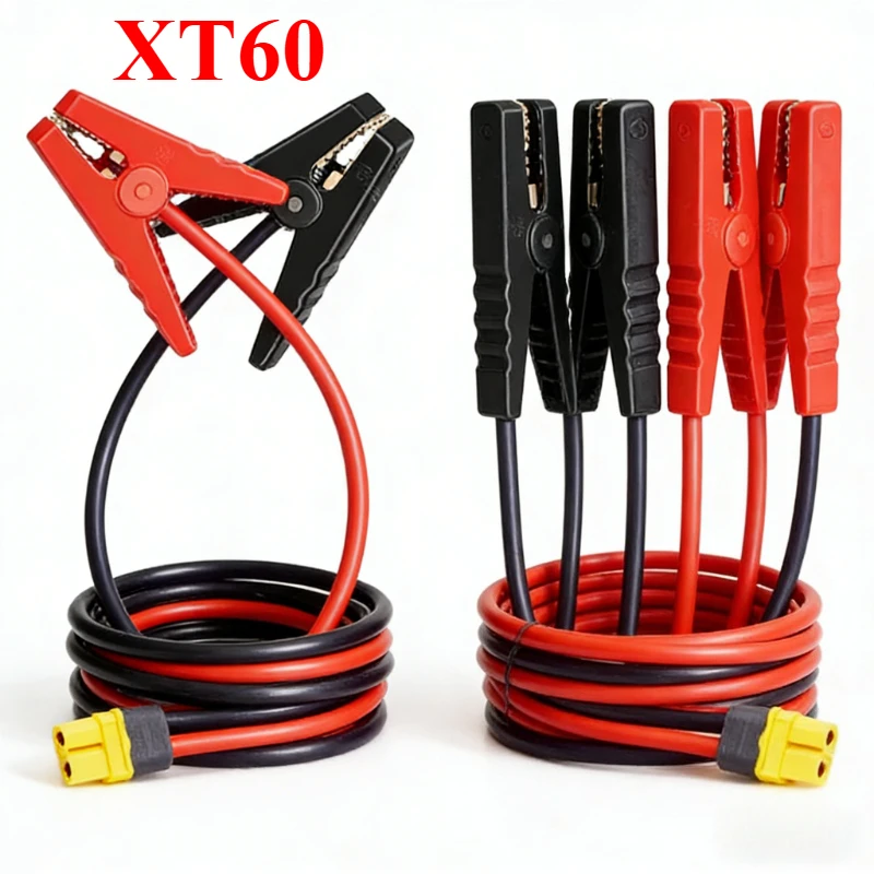

Кабель-переходник XT60 на 100 мм 12AWG с зажимами типа «крокодил» для автомобильных аккумуляторов, моделей самолетов, литиевых батарей 100А, для зарядки