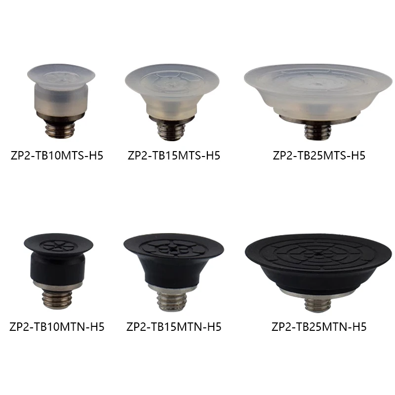 5pcs/lot ZP2 Series Flat Thin Vacuum Suction Cup with Fixture Head Set ZP2-B10MTS ZP2-B15MTN ZP2-B20MTS ZP2-B25MTN ZP2-B30MTS